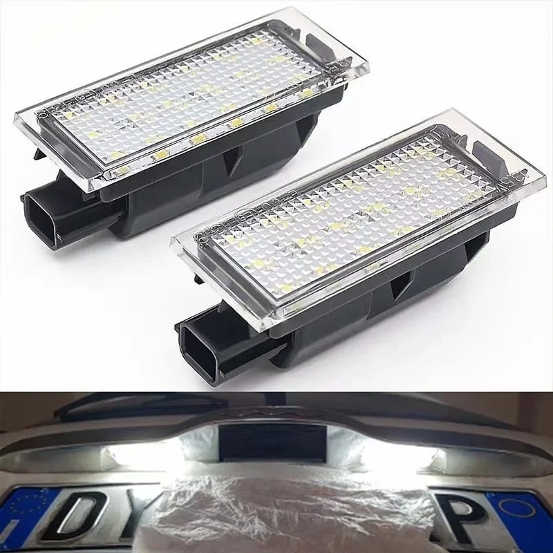 

12V LED Number Plate Light for Renault Clio 3 Megane Twingo Tigra Twizy Kadjar Kangoo Canbus Car LED Number License Plate Light