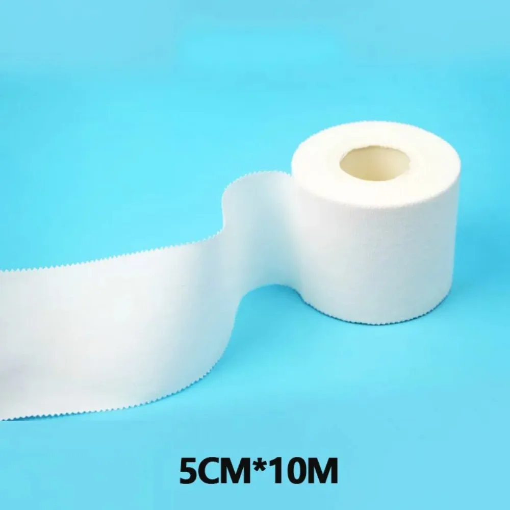 Bande athlétique en coton blanc, bande élastique pour les muscles, bande de poignet arina, sangle de genou, soutien facile à déchirer, soin des plaies, 1 pièce