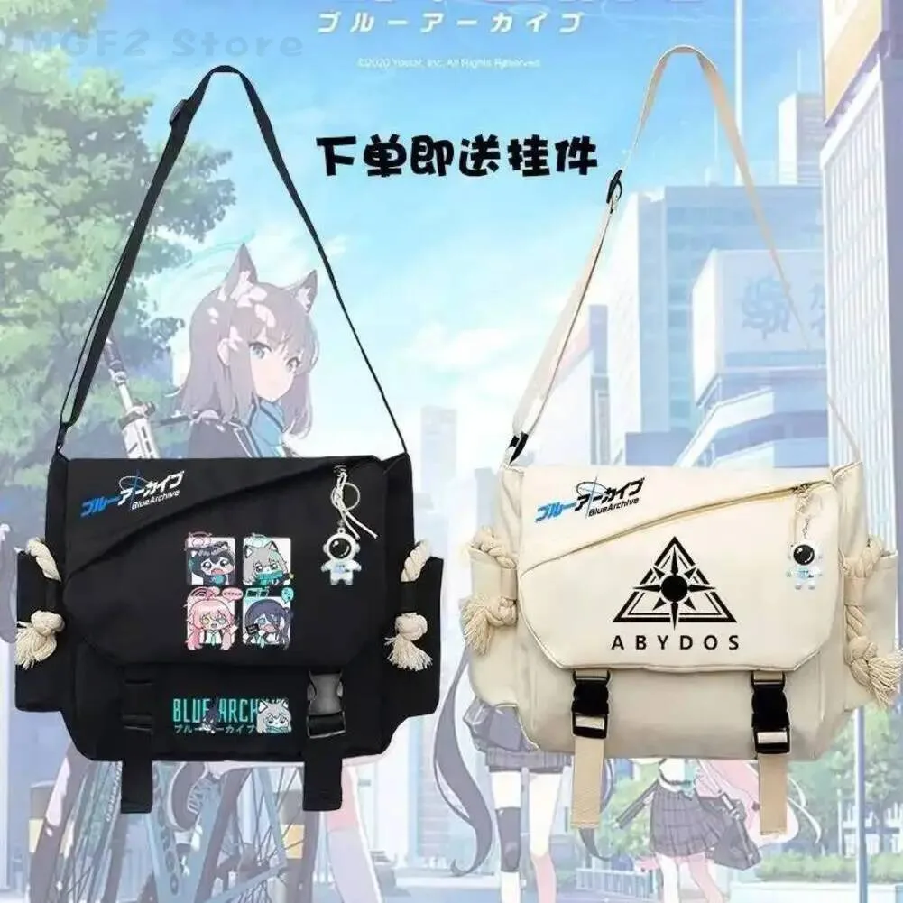 

Blue Archive Takanashi Hoshino Sirasu Azusa Messenger Canvas bag Cosplay Student Travel Shoulder Bag Casual Bag Xmas Gifts