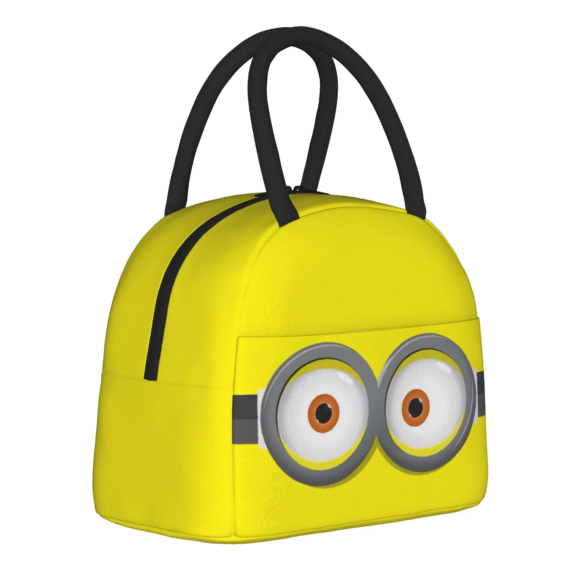 漫画 M-Minions 断熱ランチバッグ クーラーバッグ 再利用可能 ポータブルトートランチボックス 男性 女性 ビーチ アウトドア 1