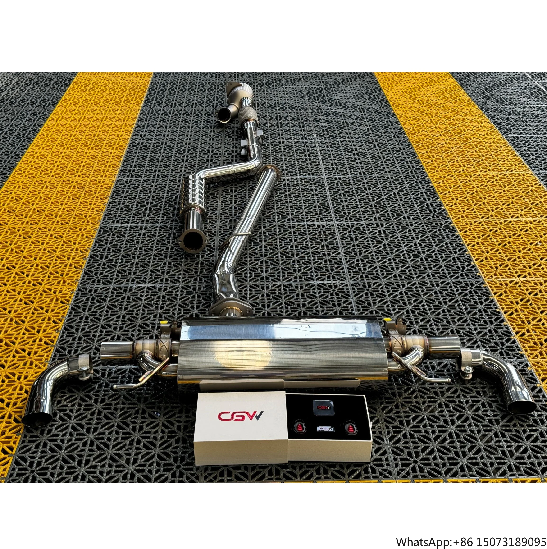 Active Sound Valvetronic Remote Control Full Exhaust System Muffler Catback with Valves for GLC300 2.0T