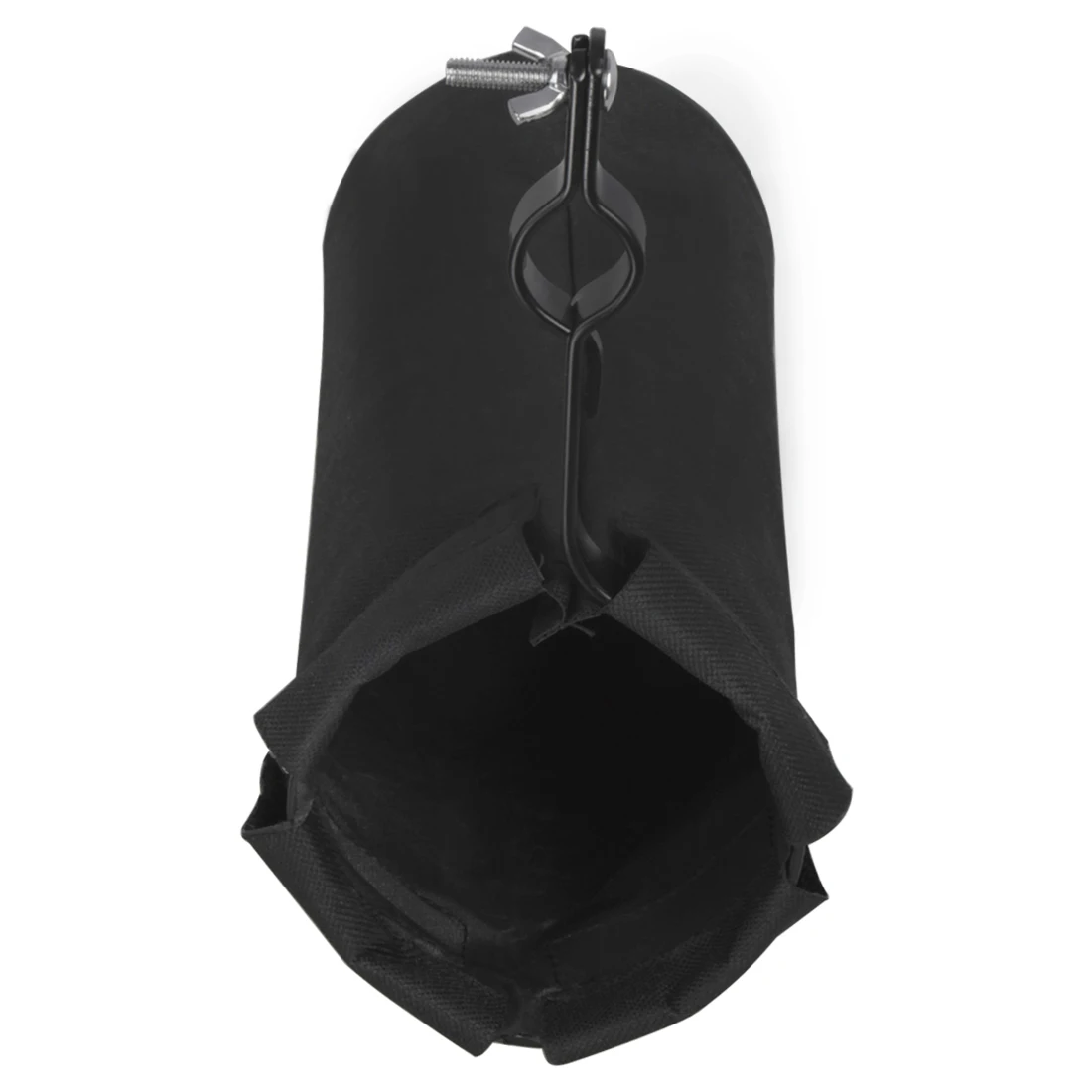 Borsa per bacchette Porta bacchette cilindrico nero Clip in metallo in tessuto Oxford Robusto accessorio per strumenti a percussione