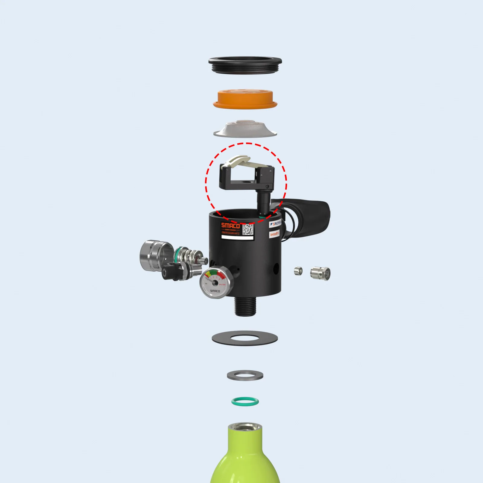 SMACO Integrated Release Valve for S300/S300Plus/S500