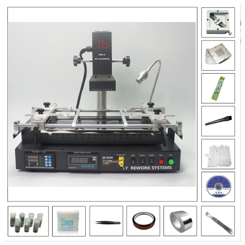 LYBGA IR8500 IR BGA Original Soldering Rework Machine with Chip CI Repair BGA Reballing Stencil kit Welding Reballing Machine