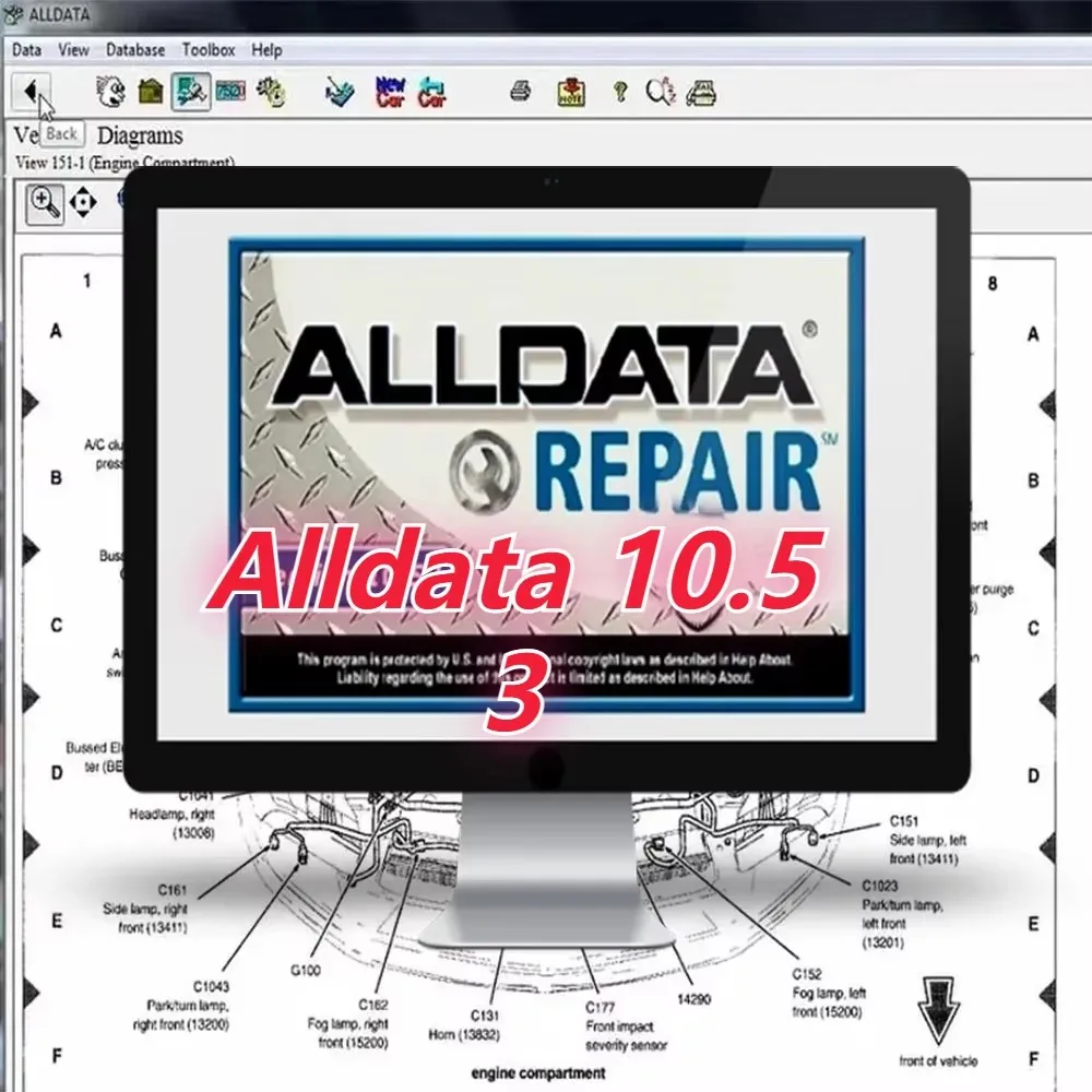 2024 Alldata 10.53 Automotive Diagnostic Software provides all data technical support for cars and trucks with wiring diagrams