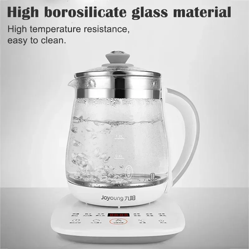 

Health kettle new home office mini glass flower tea kettle tea cooker 12 big function electric kettle