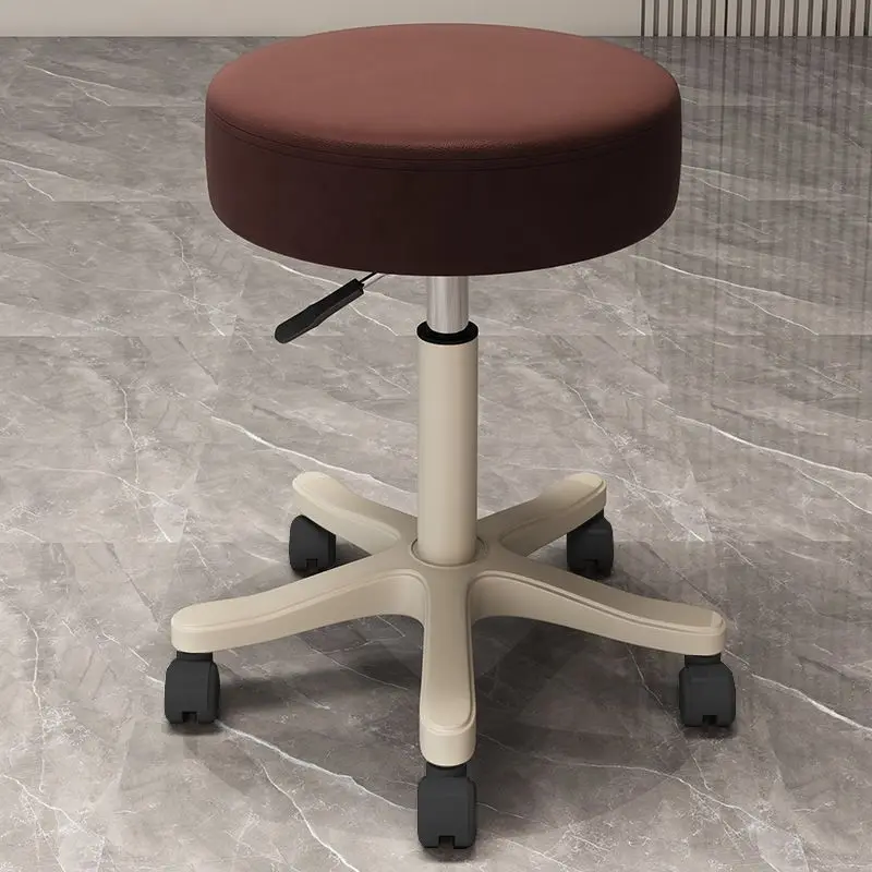 Schoonheidskruk met rugleuning Katrol Roterende liftstoel Manicure Haar Draaistoel Huishoudelijke dressing Make-upstoel