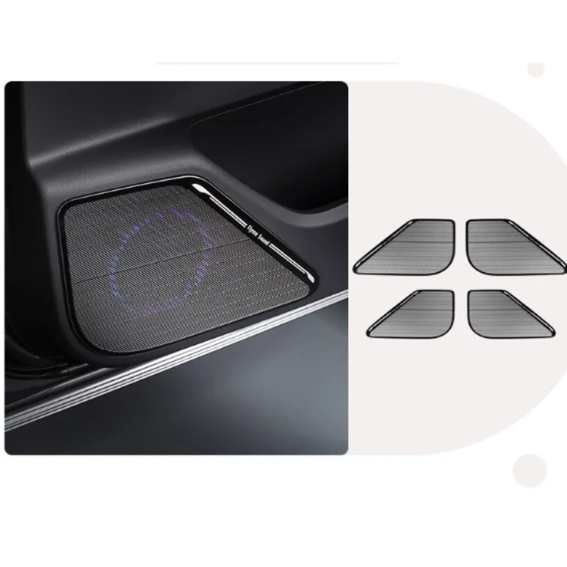 

Накладка на динамик двери для Geely Galaxy A7, защитный аксессуар для тюнинга салона из нержавеющей стали