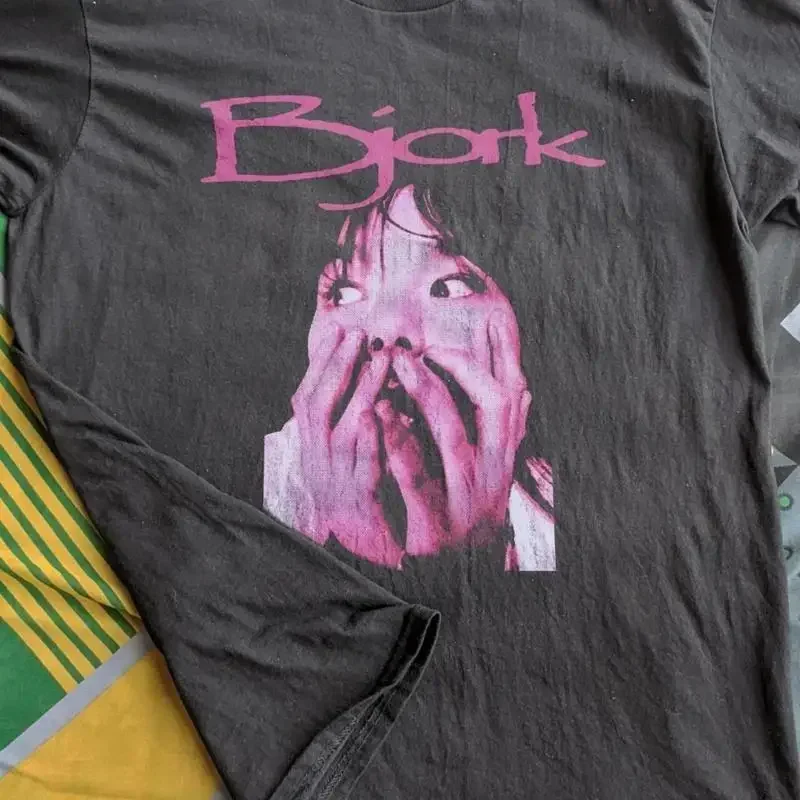 Bjork Pose Tour T Shirt Black Cotton Fan S 4Xl
