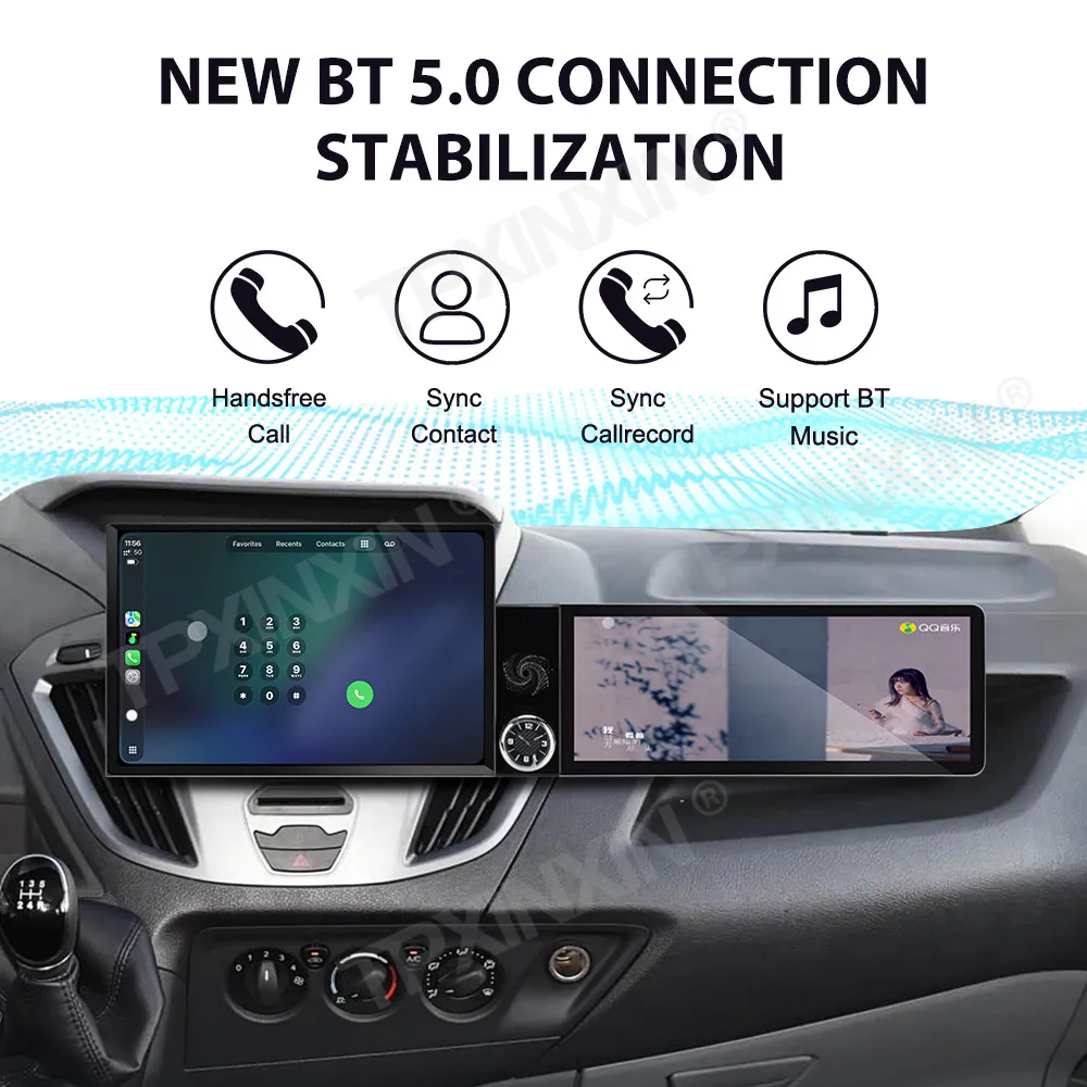 Touch Screen Car Radio For Ford Transit Custom 2016-2022 Android GPS Automotive Multimedia Auto Radio Stereo Receiver Head Unit