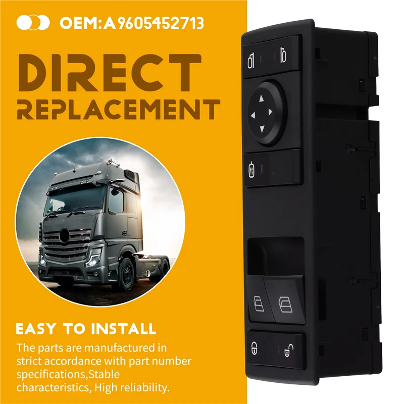 

Переключатель подъема автомобильного стекла для MP4 A9605452713 9605450813, переключатель окон для MP4, переключатель стеклоподъемника