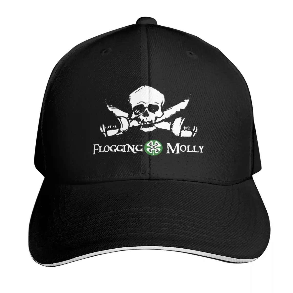 

Flogging Molly skull pirate Baseball Cap Bobble Hat cute Hat Man For The Sun beach hat Women's Men's