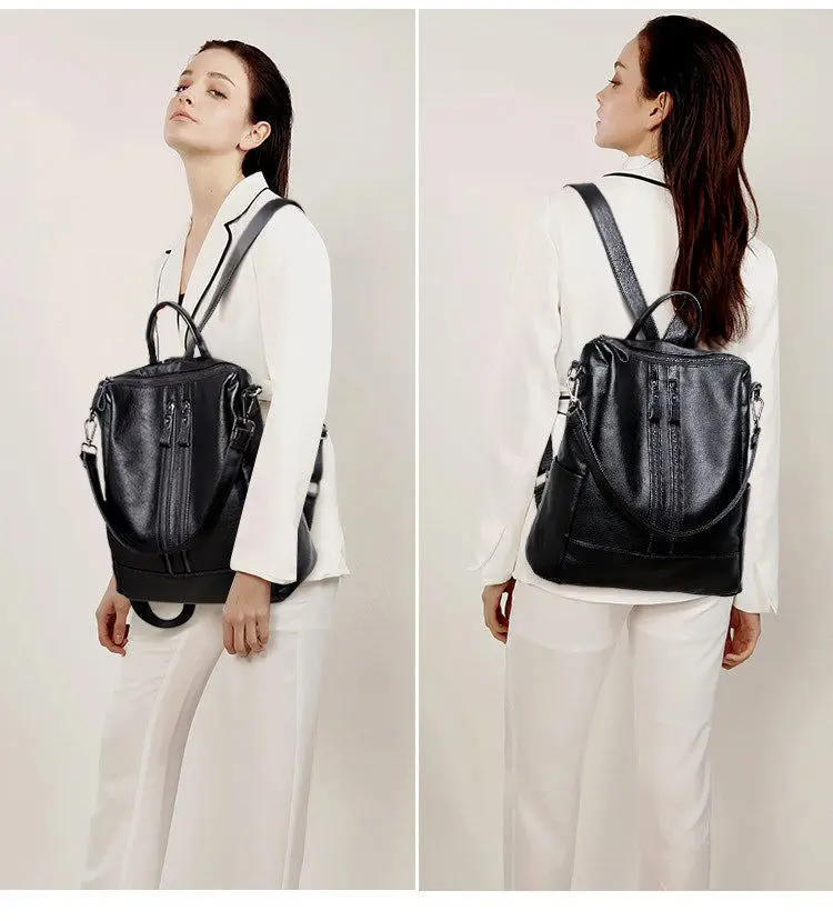 New Hot Sell Backpack Purse Leather Backpack for Women Anti-theft Bookbag Purse Fashion Shoulder Handbag Backpack Women