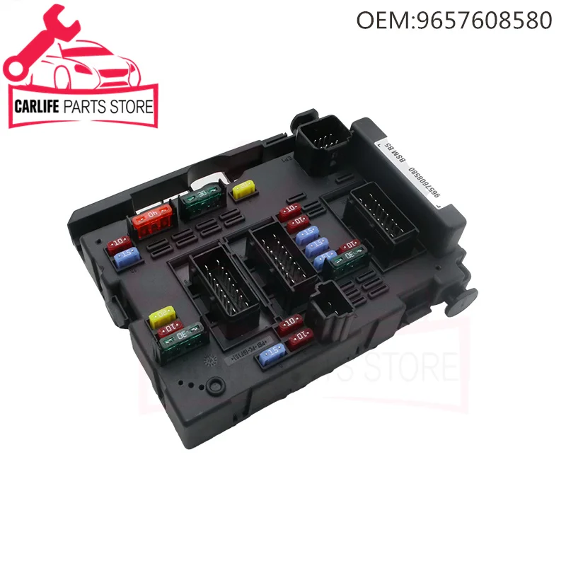 New 9657608780 9657608580 6500Y1 6500Y0 Fuse Box Assembly For Citroen C3 C5 C8 Xsara Peugeot 206 307 406 807 Car Accessories