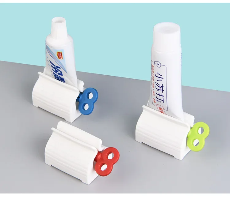 Manual Toothpaste Squeezer Face Wash Hand Cream Ointment Squeezer Seat Type Rolled Toothpaste Device Home Accessories