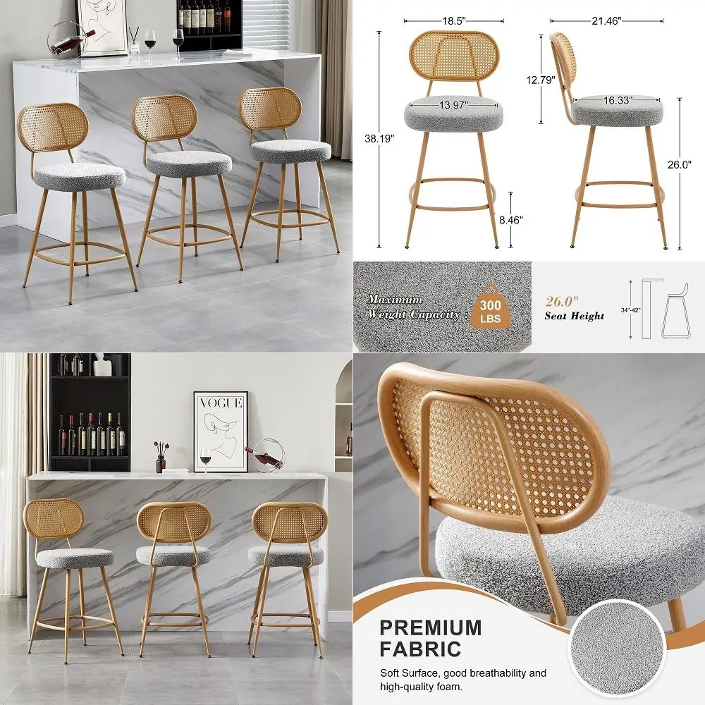 

Wooden Dining Chairs Set of 8, Fabric Upholstery Kitchen Chairs Farmhouse Dining Room Side Chairs for Restaurants, Cafes, Patio
