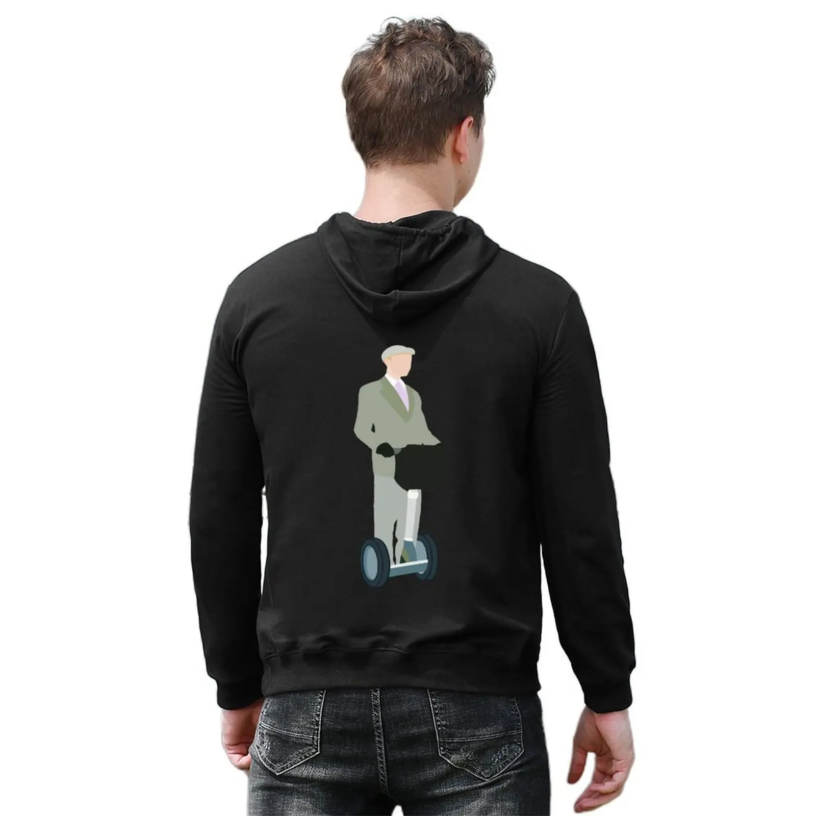niles crane on his segway Hoodie anime clothes men's sweat-shirt korean autumn clothes autumn hoodie for men