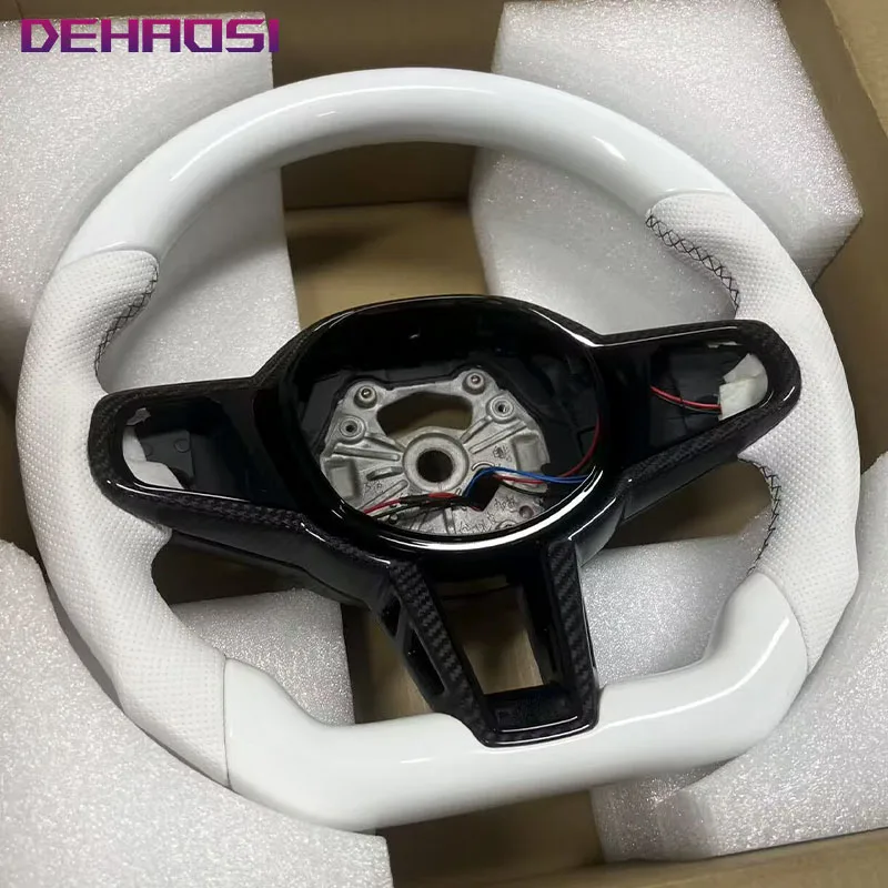White Steering Wheel For BMW 1 2 3 4 5 6 7 8 Series I3 I4 X3 X4 X5 X6 X7 XM M2 M3 M4 M5 M8 M240i G20 G80 G82 G42 G29 F90