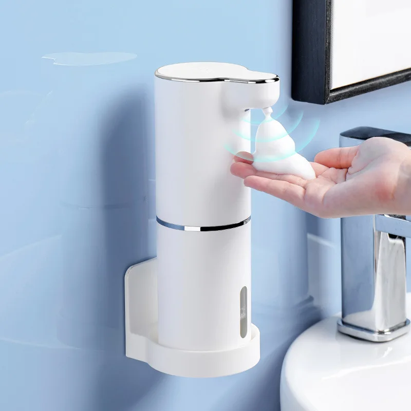 Automatic Foam Soap Dispensers Touchless USB Rechargeable Wall Mounted Liquid Soap Dispenser Pump for Bathroom Kitchen Dish Soap