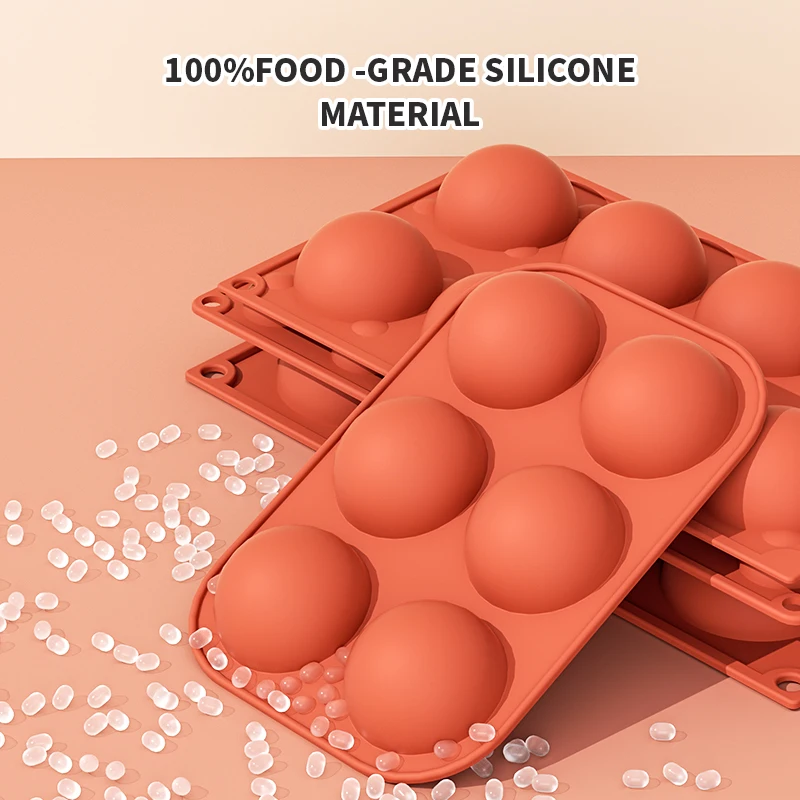 Small 15-cavity hemispherical silicone mold, porous mousse silicone baking mold for making chocolate, cake, jelly, dome mousse