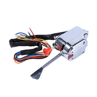Interruptor Universal de señal de giro de varilla caliente de calle cromada, accesorios de coche para Ford Buick, 12V