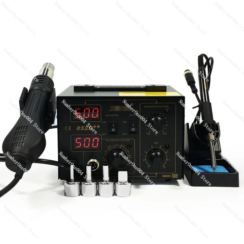 

2in1 SMD Rework Station Soldering Iron Hot Air Rework Station Hot Air Gun Soldering Station 852D++