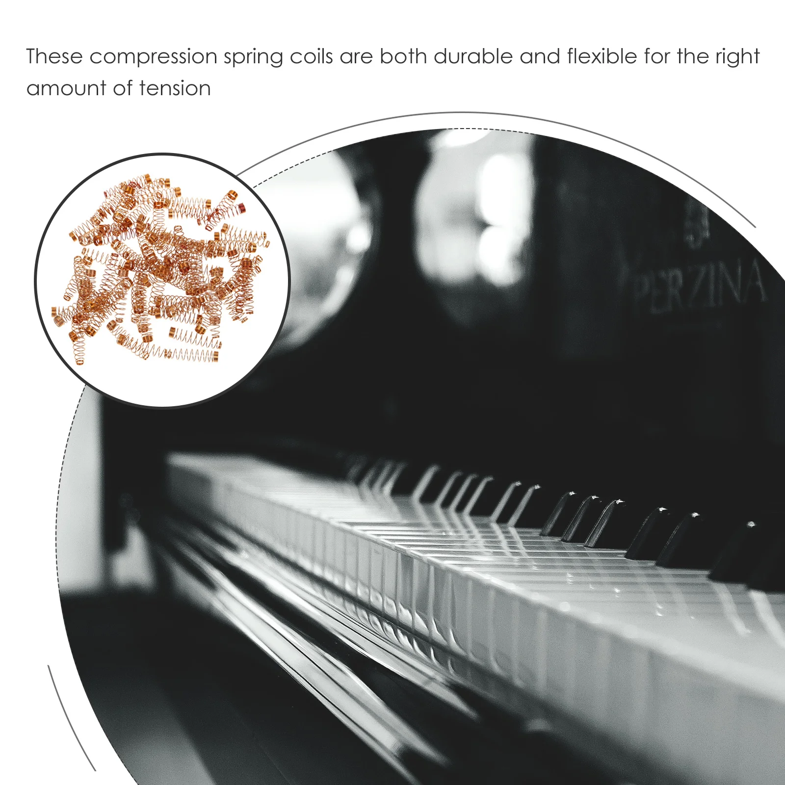 90 قطعة DIY بها بنفسك نوابض ضغط نوابض نحاسية صغيرة لإصلاح المنزل البيانو صياغة لوازم ضغط الربيع الربيع عدة #1