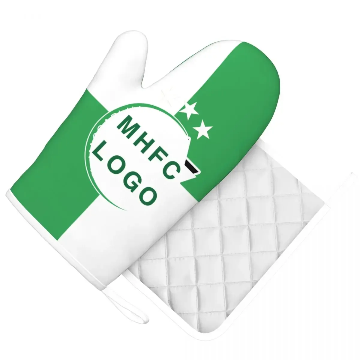 Israel Maccabi Haifa F.C MHFC Champion Silicone Oven Gloves Heat Insulation Anti-scald Gloves High Temperature Anti-scald Mat