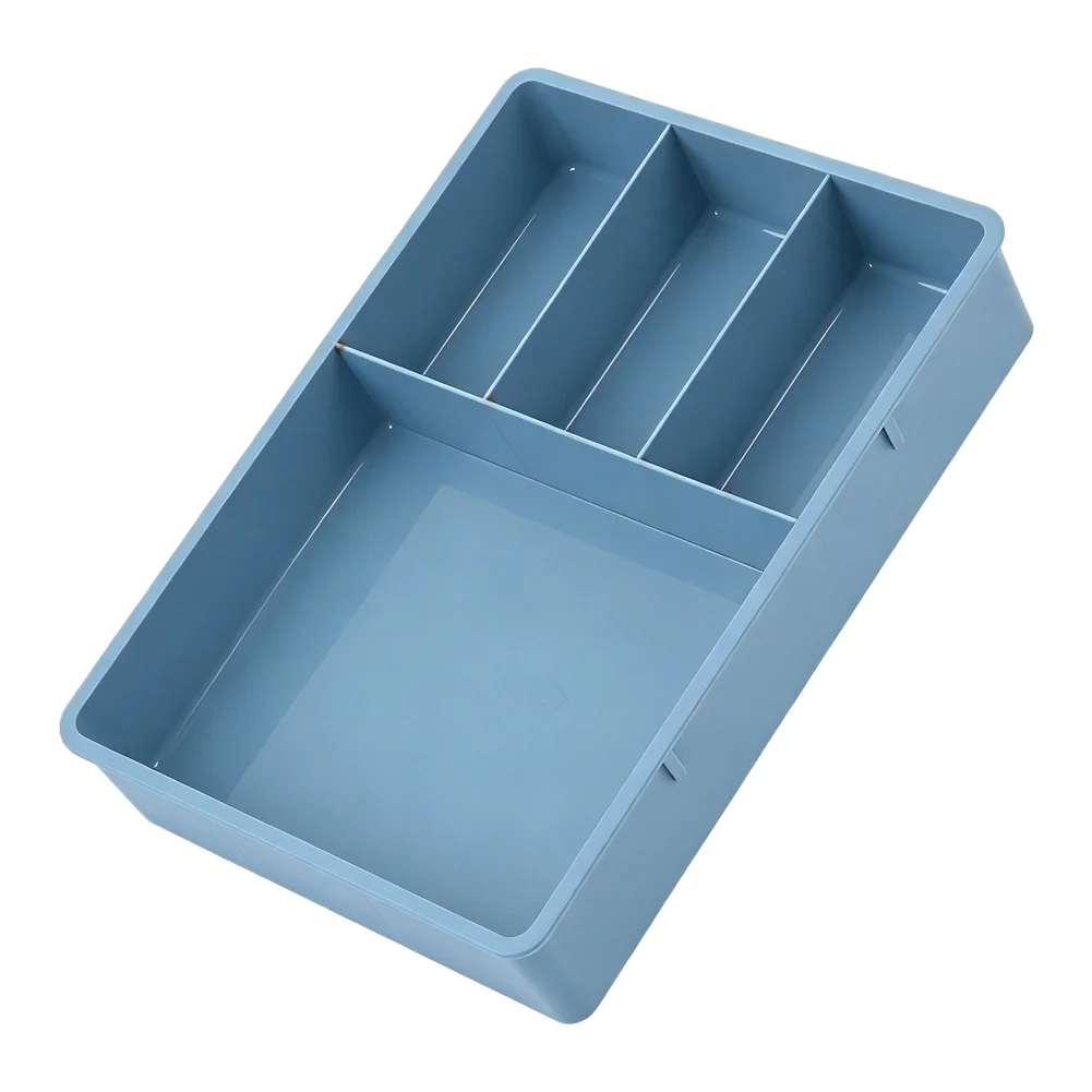 For Office Supplies Small Item Sorter Desk Organizer Tray For School Desk White Storage Organizer Four-grid Layout
