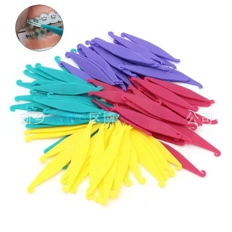 100pcs Lab Rubber Ring Retractor Tool Lab Material Retractor Hook Color Band, Retractor Tool s