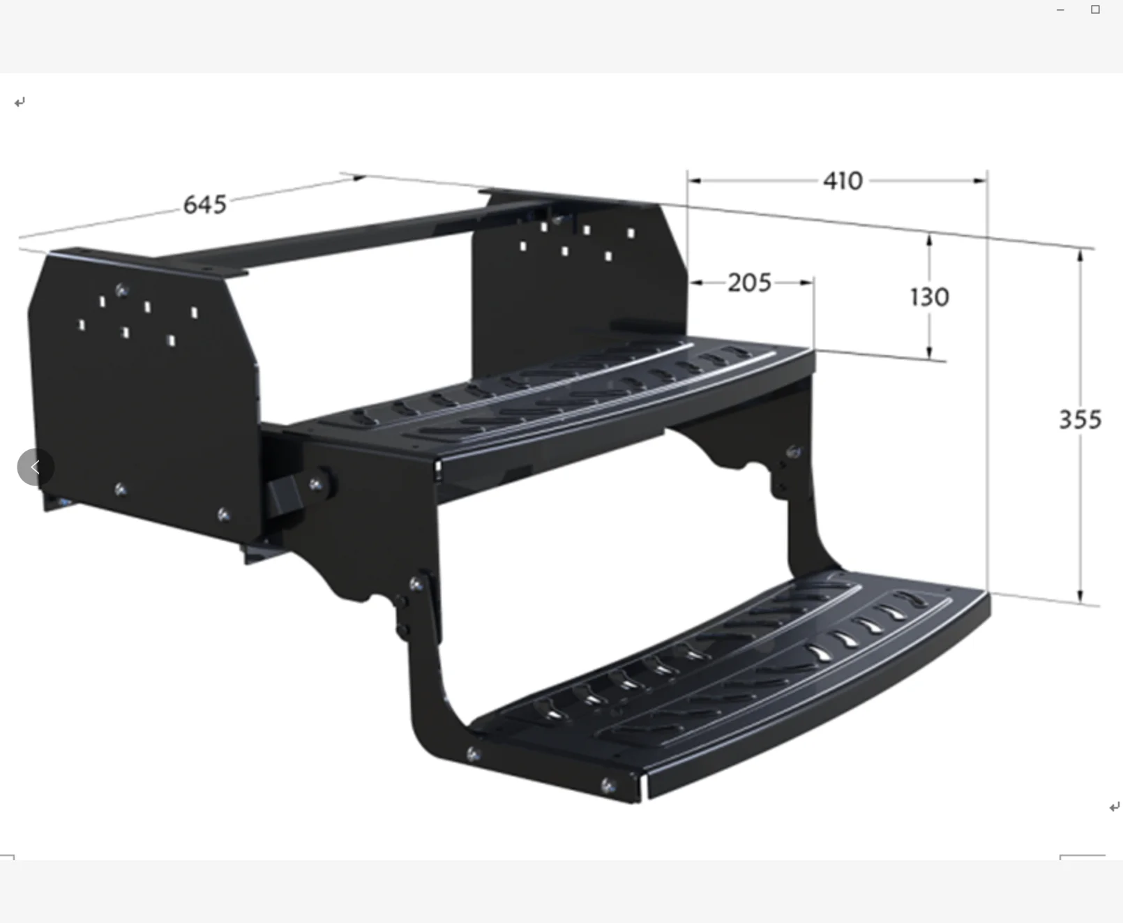 New Steel Manual Motorhome Steps With Double Layer Essential RV Accessories