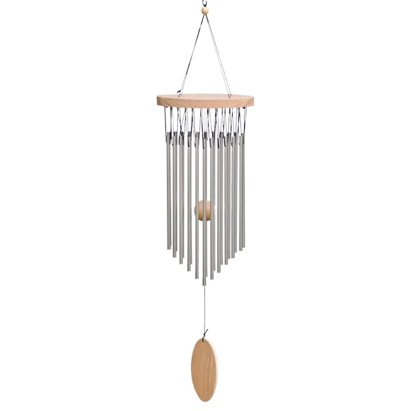 

22 tube metal solid wood aluminum tube cross-border wind chimes creative home creative pendant gifts
