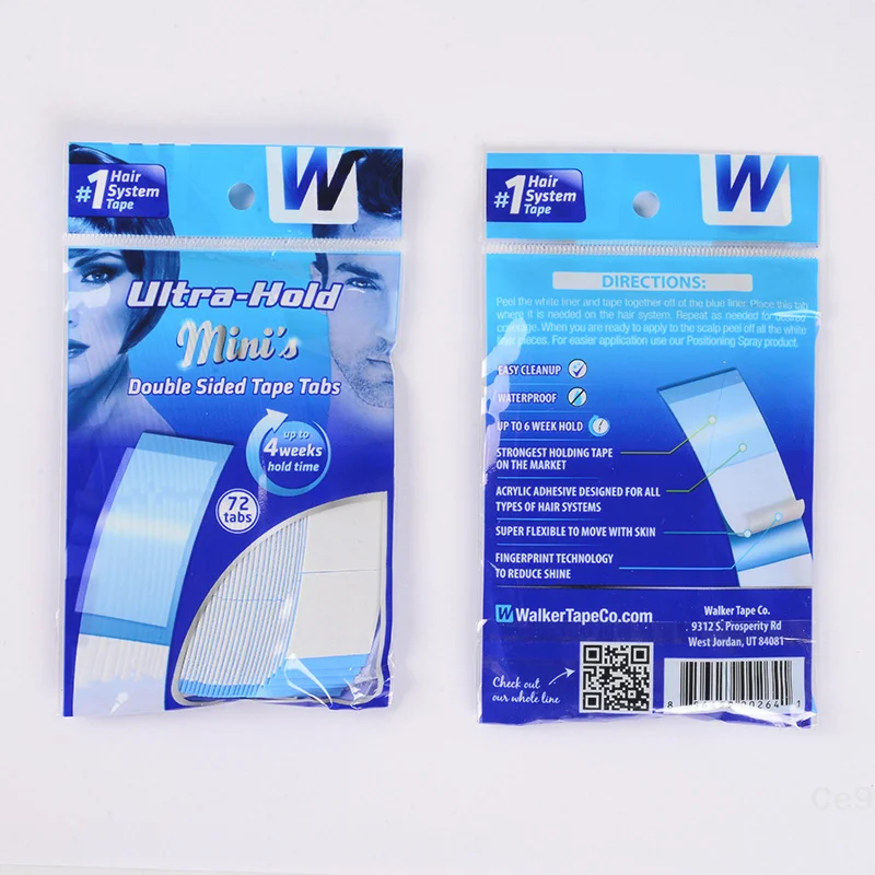 72-Tab Double-Sided Lace Front Tape – 4-Week Long-Lasting Adhesive for Toupees & Wigs