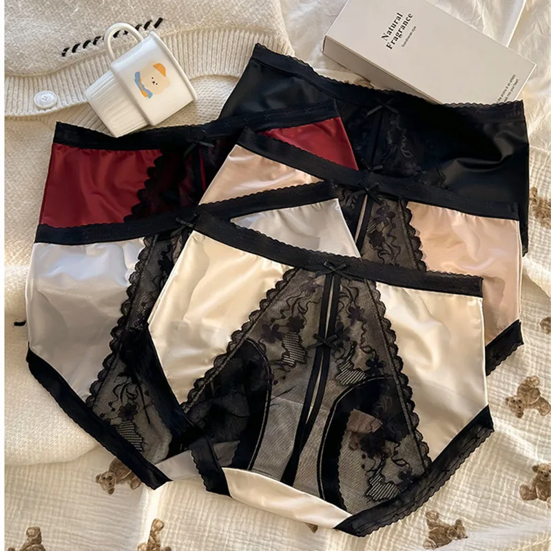 ملابس داخلية نسائية مثيرة مقاس كبير ملابس داخلية من الدانتيل ropa de mujer ملابس داخلية مثيرة للنساء ملابس داخلية صيفية سراويل شبكية lenceria