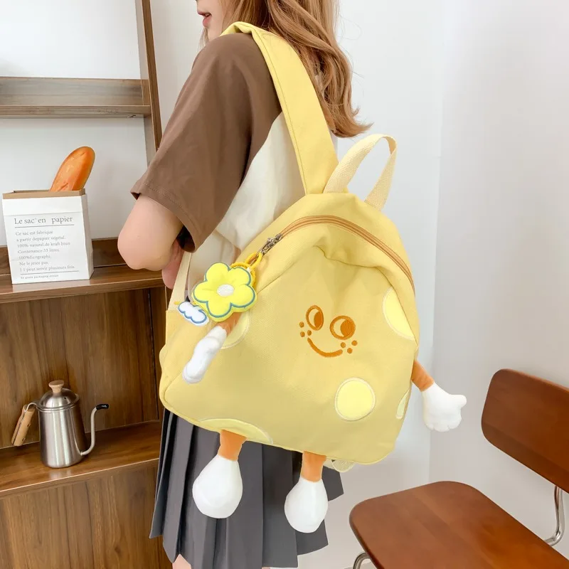 Mochila de dibujos animados para niños, mochila escolar de lona para estudiantes, regalo de vacaciones para niños, nueva