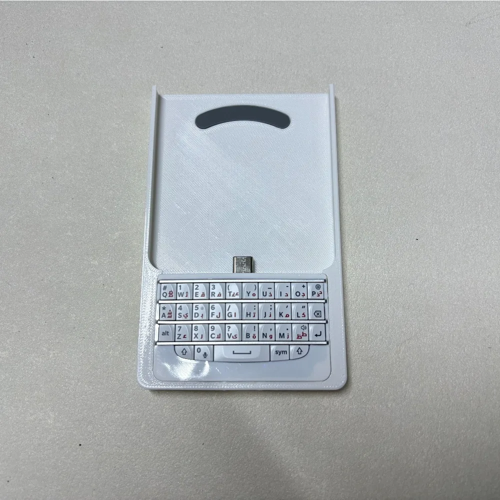 Mini Phone Keyboard Customized Keyboard Phone Case Bluetooth White Casing 15W Charging Dual Type-C for Office Keyboard Gift DIY