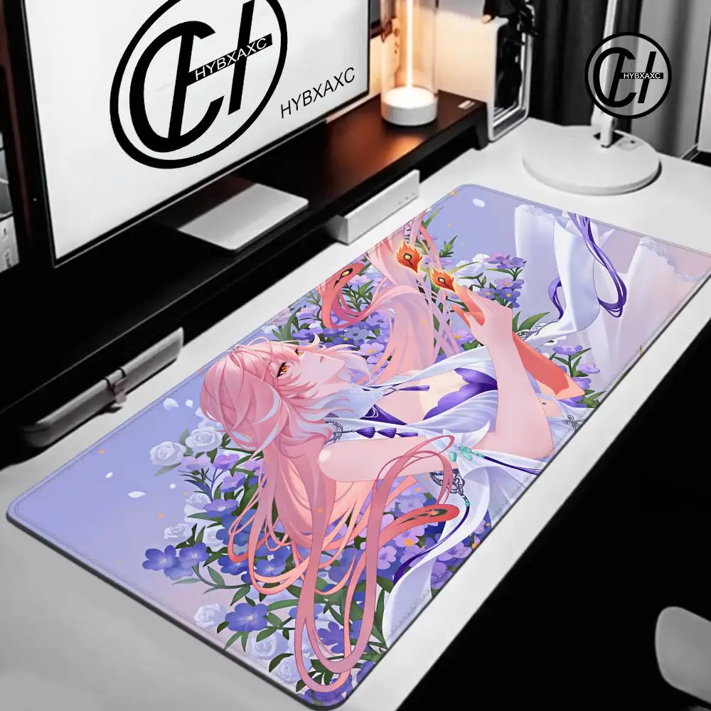 Changli Wuthering Waves Gaming Mice Pad Speed Laptop Keyboard Anime Girl Desk Mat Xxl Gaming Rubber Cabinet HD Printing Mousepad
