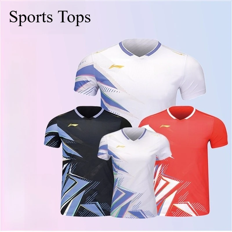 2025 New Table Tennis Sportswear Badminton Short-sleeved Limited Edition Competition Suit Breathable Sweat-absorbent Top T-shirt