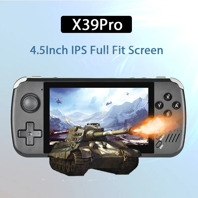 

X39Pro 4.5Inch IPS Screen Retro Video Game Console Full Fit Screen 854*480 PS1 Wired Controllers Extension Handheld Game Players