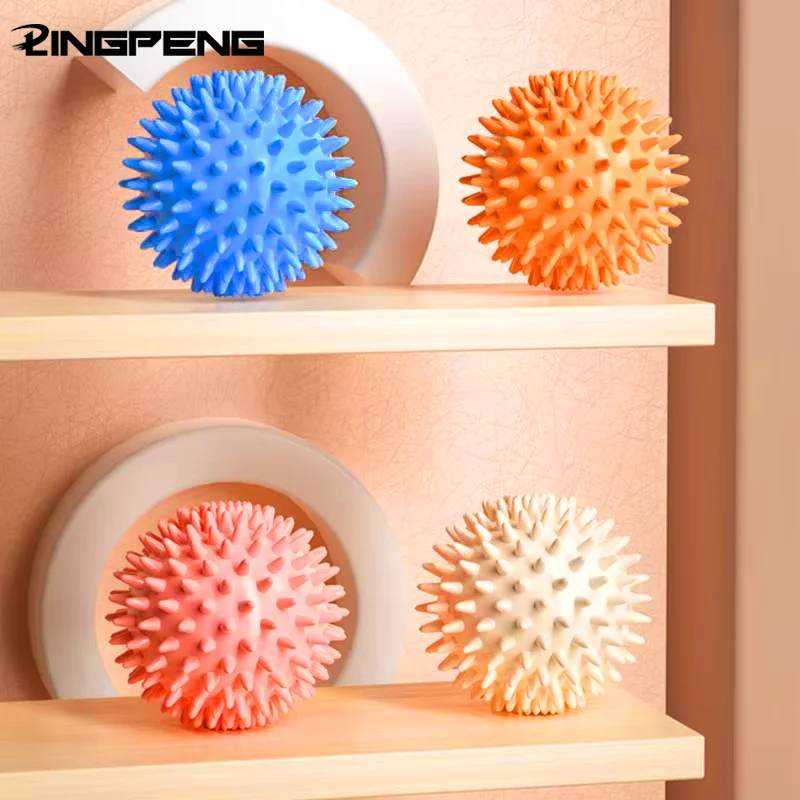 Hedgehog Massage Ball Yoga Fascia Ball Exercise Fitness Muscle Relaxation Massage Stick Shoulder Neck Leg Plantar Meridian Ball