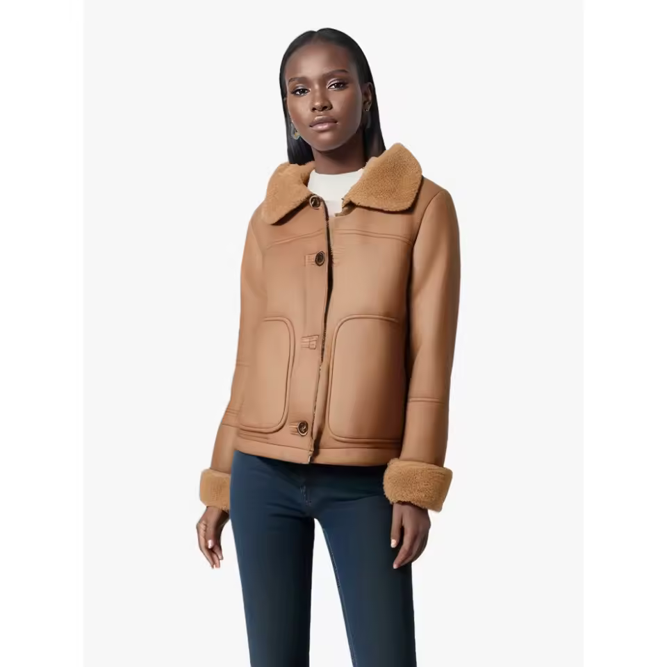 빈티지 스웨이드 자켓 착용샷 또는 디테일