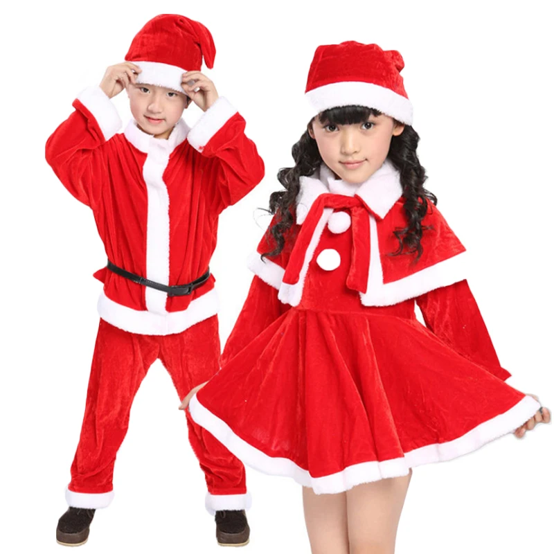 Christmas Toddler Kids Baby Girls Dress Ruffles Bow Long Sleeve Dresses For Girl Boy Clothes Xmas Costumes