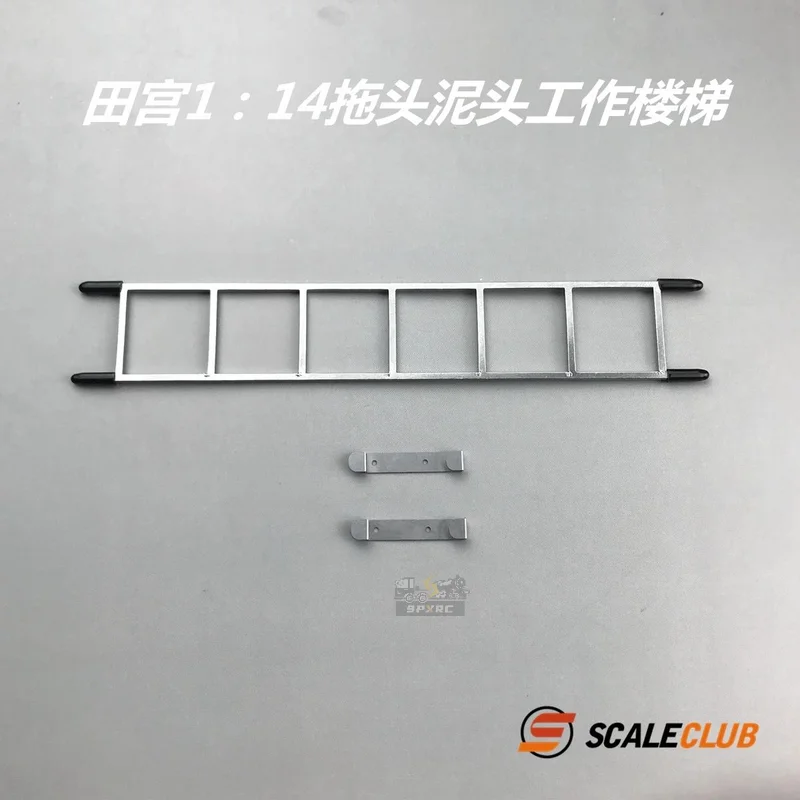 Scaleclub  Model 1/14 Drag Head Mud Metal Upgrade Working Stairs For Tamiya  Scania 770S MAN Benz Volvo RC Trailer Tipper Parts