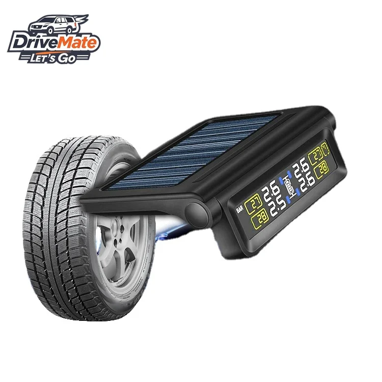 

Car Tire Pressure Monitoring System Wireless TPMS with 4 Internal External TPMS Car Sensor