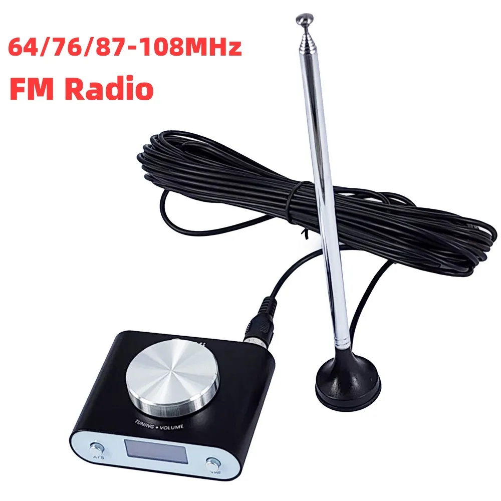 

Мини FM-радио транзистор, глобальный универсальный ручной или автоматический поиск с экраном дисплея, 64-108 МГц, FM-стерео радио