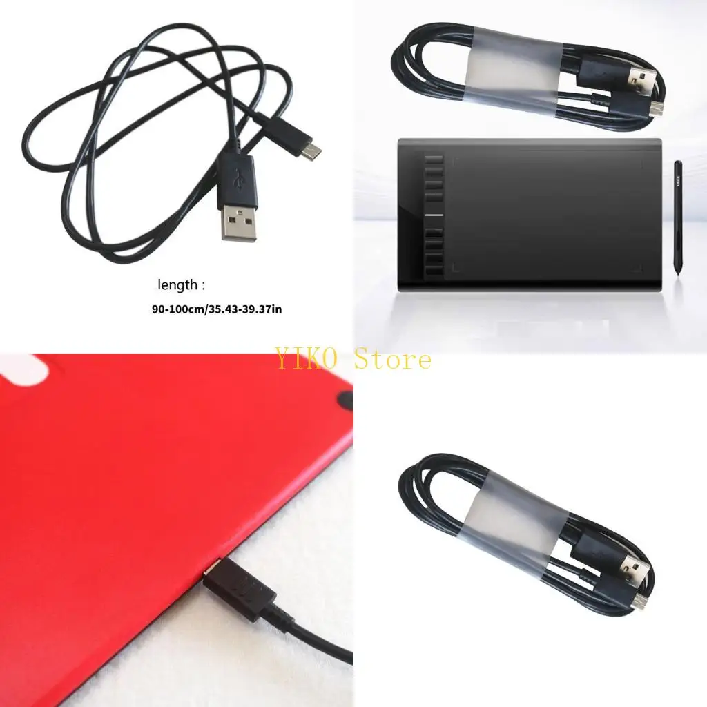 K32C USB Microed Charging Cable 90-100CM for M708 Graphics Digital Tablet For Fast Power Supply And Data Transfer