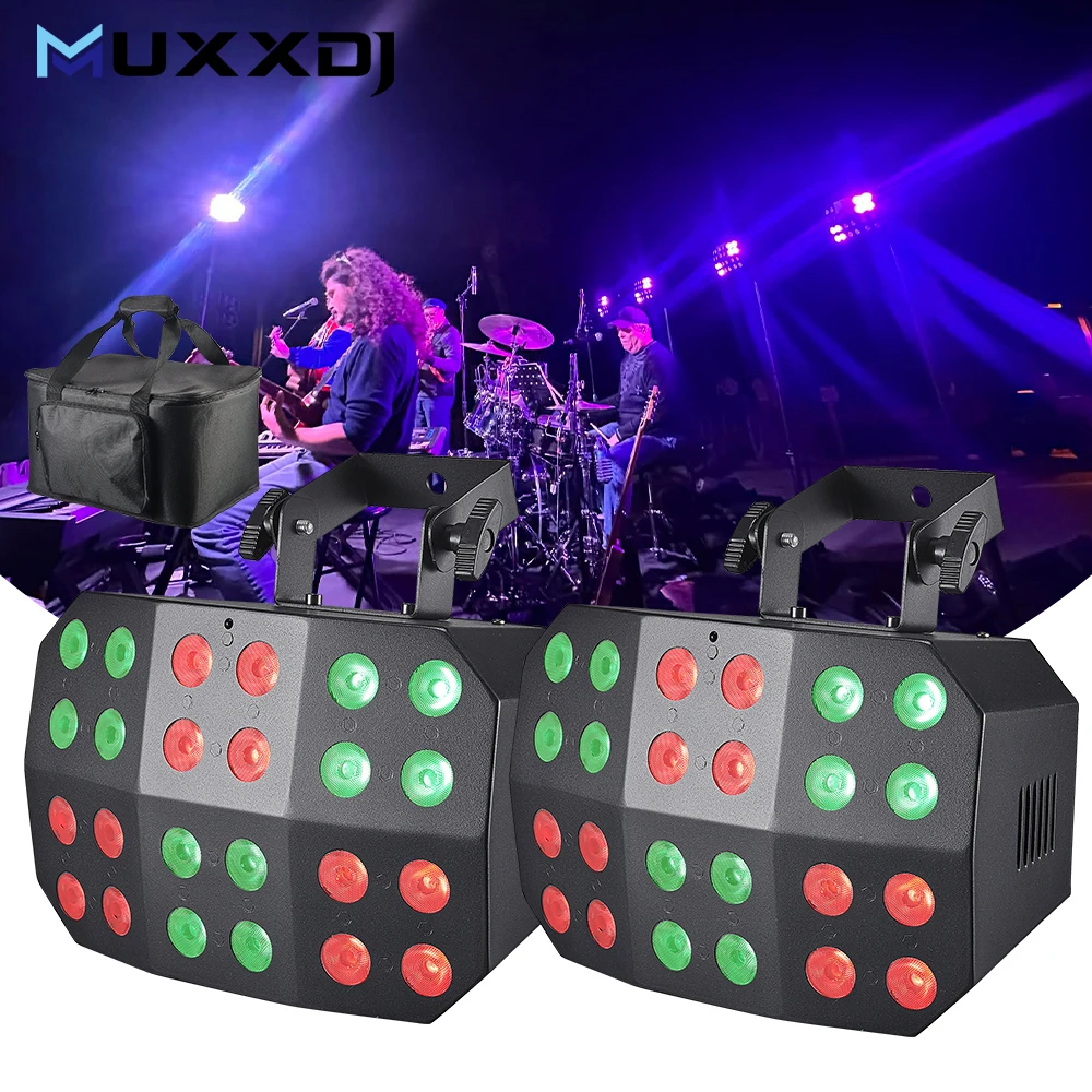 

Светодиодные прожекторы MUXXDJ Spider Wash 24*12 Вт RGBWA+UV, на батарейках, DMX512, для свадеб, сцен, мероприятий, баров
