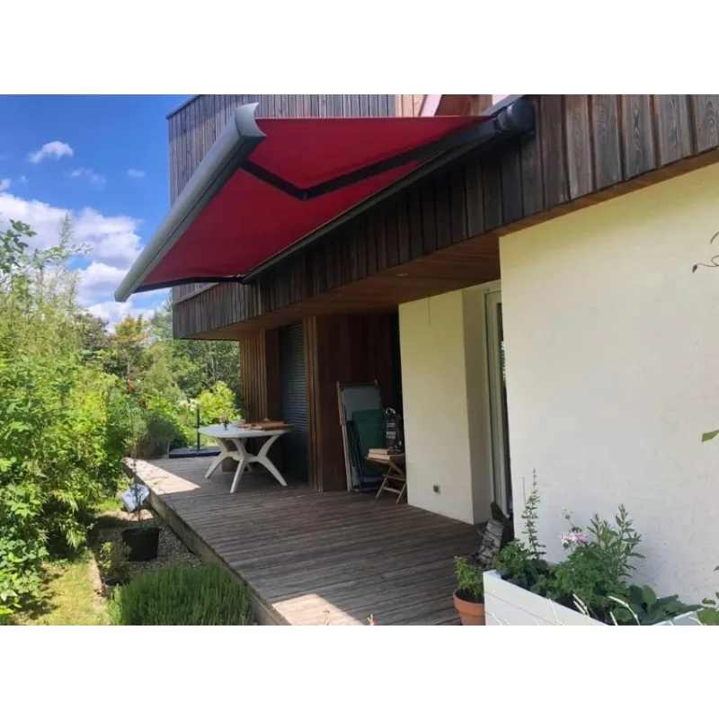 Factory Price Remote Control Full Cassette Awning Outdoor Folding Arm Retractable Awning Customizable size