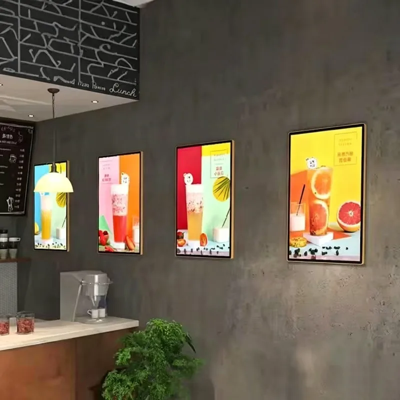 Deposit-New aluminum alloy ultra-thin advertising light box Magnetic light box
