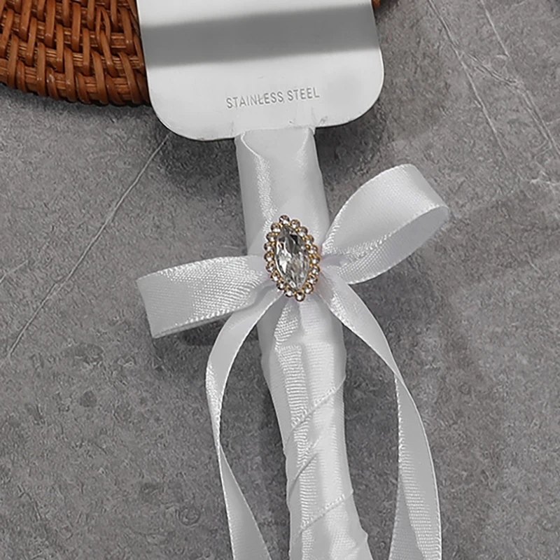 Juego de vajilla europea, regalo, herramientas para hornear pasteles de acero inoxidable, accesorios de escena de boda, recuerdos de boda.